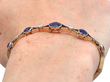 Edwardian Sapphire and Diamond Bracelet On Hand
