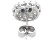 Antique Oval Sapphire and Diamond Earring back