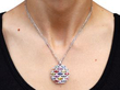 Multi Coloured Sapphire Pendant wearing