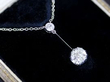 1.28 Carat Diamond Drop Necklace in platinum