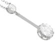 diamond platinum drop necklace