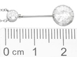 1.28 Carat Diamond Drop Necklace size