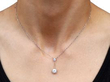 Diamond Drop Necklace wearing