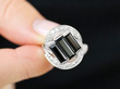 antique Onyx Art Deco Ring with Diamonds
