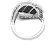Onyx Art Deco Ring with Diamonds back