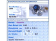 Victorian Diamond and Sapphire Twist Ring grading card