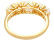Five Stone Opal Ring in Gold back