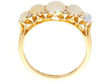 Five Stone Opal Ring in Gold side