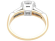 Old European Cut Diamond Solitaire Ring back