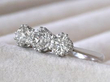 Round Brilliant Cut Diamond Trilogy Ring Natural Light