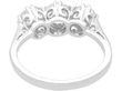 Round Brilliant Cut Diamond Trilogy Ring Reverse