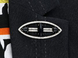 Navette Onyx and Diamond Brooch wearing