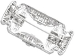 Antique 4.28ct Diamond Brooch reverse