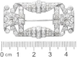 Antique 4.28ct Diamond Brooch size
