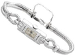 Art Deco Platinum Diamond Cocktail Wristwatch