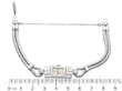 Ladies Art Deco Platinum Diamond Cocktail Wristwatch size