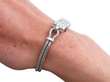 wearing Art Deco Platinum Diamond Cocktail Wristwatch