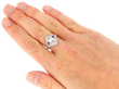 Diamond and Sapphire Ring wearing
