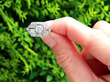Diamond Art Deco Ring in White Gold Outside