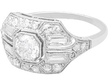 Diamond Art Deco Ring