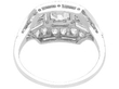 Diamond Art Deco Ring in White Gold back