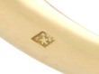 Gold Cultured Pearl and Diamond Ring hallmark