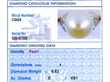 Gold Cultured Pearl and Diamond Ring grading card