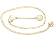 antique Victorian Opal Drop Necklace in Gold