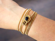 Wearing 1.60ct Garnet and 14ct Yellow Gold Chain Antique Circa 1930