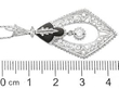Black Onyx and Diamond Pendant in Platinum size