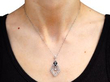 Black Onyx and Diamond Pendant wearing