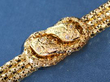Diamond Snake Bracelet in yellow gold