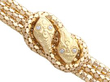 Gold and Diamond Snake Bracelet setting