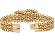 Gold and Diamond Snake Bracelet open