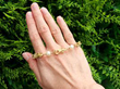 Vintage Gold and Pearl Bracelet outside