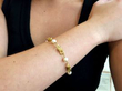 Vintage Gold and Pearl Bracelet wearing