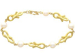 yellow Gold and Pearl Bracelet