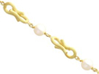 Vintage yellow Gold and Pearl Bracelet