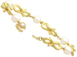 Vintage Gold and Pearl Bracelet open