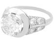 3.20ct Diamond and Platinum Solitaire Ring