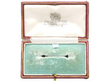 Antique 0.26ct Ruby, 1.02ct Diamond, Pearl and Silver Set Insect Bar Brooch In Box