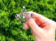 Edwardian Diamond Brooch in Yellow Gold outside