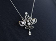 antique Edwardian Diamond Brooch pendant in Yellow Gold