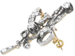 Edwardian Diamond Brooch in Yellow Gold side