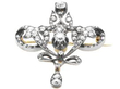 Edwardian Diamond Brooch in Yellow Gold