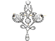 antique Edwardian Diamond Brooch in Yellow Gold