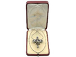 Edwardian Diamond Brooch in Yellow Gold in a box
