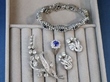 sapphire and diamond jewellery in a tray