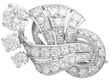 Vintage Art Deco Diamond Earring in platinum