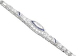 Art Deco Platinum Sapphire Bracelet